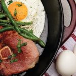 meat, beans, and egg dish